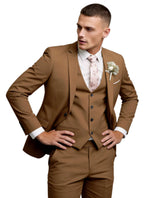 Men's 3 Piece Suit Set Slim Fit Formal Business Wedding Suit Jacket Vest Pants Set