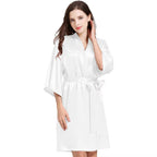 Women¡®s Silky Robes Satin Wedding Party Bridesmaid Robe Kimono Cardigan Loungewear Lightweight Nightgowns
