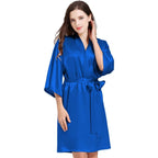 Women¡®s Silky Robes Satin Wedding Party Bridesmaid Robe Kimono Cardigan Loungewear Lightweight Nightgowns