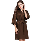 Women¡®s Silky Robes Satin Wedding Party Bridesmaid Robe Kimono Cardigan Loungewear Lightweight Nightgowns