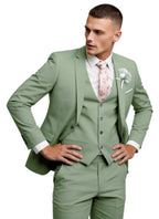 Men's 3 Piece Suit Set Slim Fit Formal Business Wedding Suit Jacket Vest Pants Set