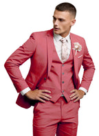 Men's 3 Piece Suit Set Slim Fit Formal Business Wedding Suit Jacket Vest Pants Set